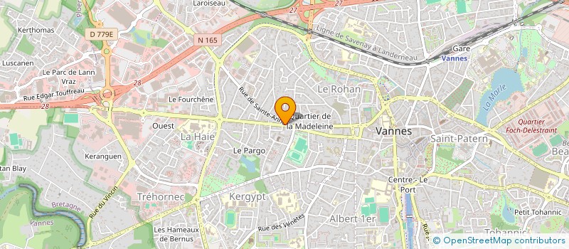 localisation de l'entreprise MADAME JEANNE MAURY à VANNES