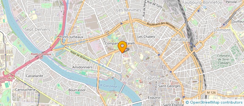 localisation de l'entreprise MADAME JEANNE MENETRIER  TOULOUSE