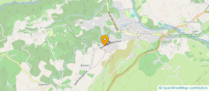 localisation de l'entreprise MADAME JEANNE MENOCHET PICARD  JOYEUSE