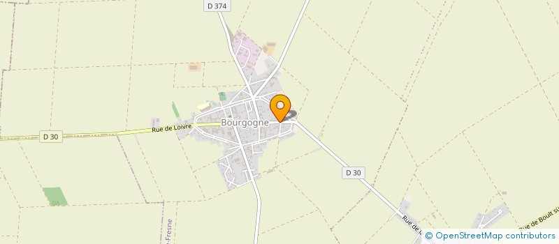 localisation de l'entreprise MADAME JEANNE MERAT  BOURGOGNE-FRESNE