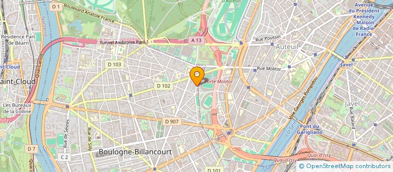localisation de l'entreprise MADAME JEANNE MERVEILLEUX DU VIGNAUX à BOULOGNE-BILLANCOURT
