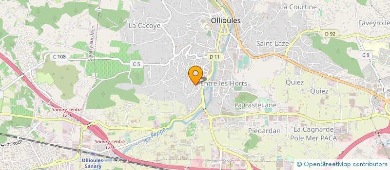 localisation de l'entreprise MADAME JEANNE MICHEL à OLLIOULES