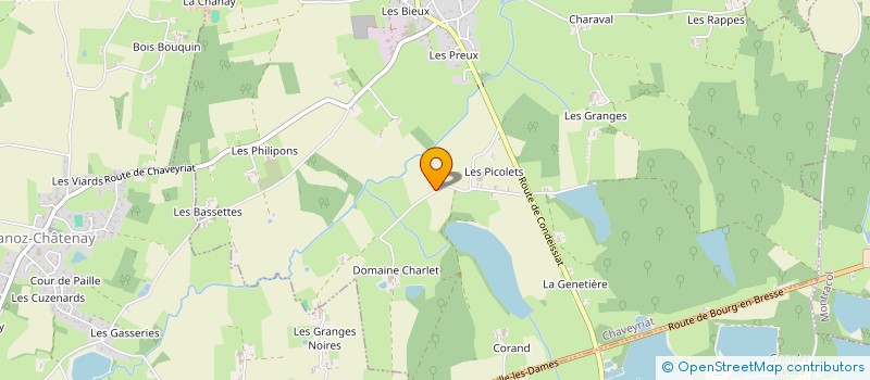 localisation de l'entreprise MADAME JEANNE MICOUD RAVAUD à CHAVEYRIAT