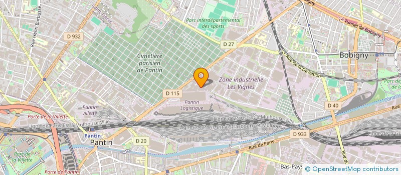 localisation de l'entreprise MADAME JEANNE MONDESIR  PANTIN