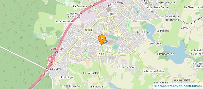 localisation de l'entreprise MADAME JEANNE MONNERIE  LIFFRE