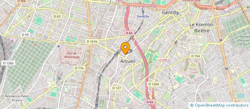 localisation de l'entreprise MADAME JEANNE MORABIA  ARCUEIL