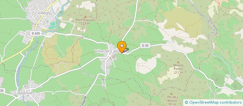 localisation de l'entreprise MADAME JEANNE MORALES  VILLARZEL-CABARDES