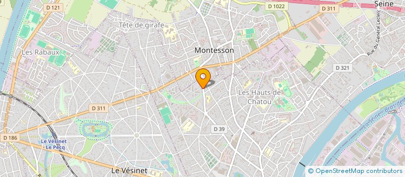 localisation de l'entreprise MADAME JEANNE MOREL  CHATOU