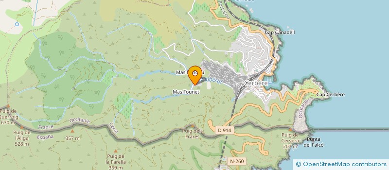 localisation de l'entreprise MADAME JEANNE MOUSAN  CERBERE