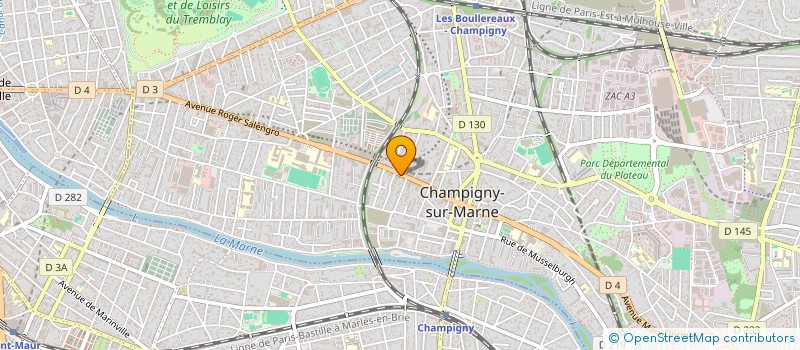 localisation de l'entreprise MADAME JEANNE MUENIER à CHAMPIGNY-SUR-MARNE