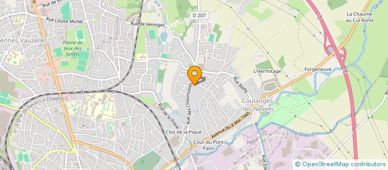 localisation de l'entreprise MADAME JEANNE NIEDERCORN  COULANGES-LES-NEVERS