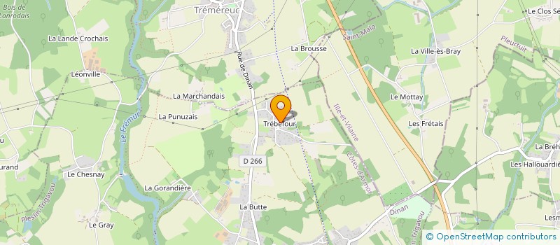 localisation de l'entreprise MADAME JEANNE OHIER  PLESLIN-TRIGAVOU