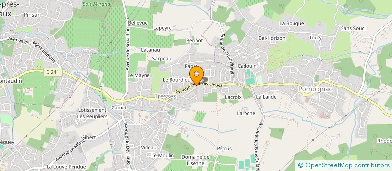 localisation de l'entreprise MADAME JEANNE-OLIVIA FERRANDERY  TRESSES