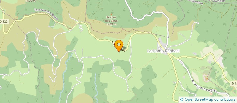 localisation de l'entreprise MADAME JEANNE OLLIER  LACHAMP-RAPHAEL