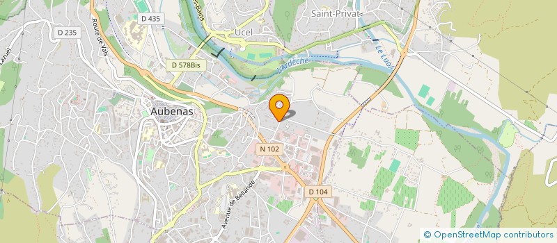 localisation de l'entreprise MADAME JEANNE OMAM  AUBENAS