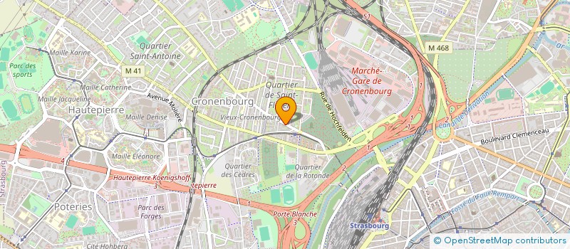 localisation de l'entreprise MADAME JEANNE OMER-DECUGIS  STRASBOURG