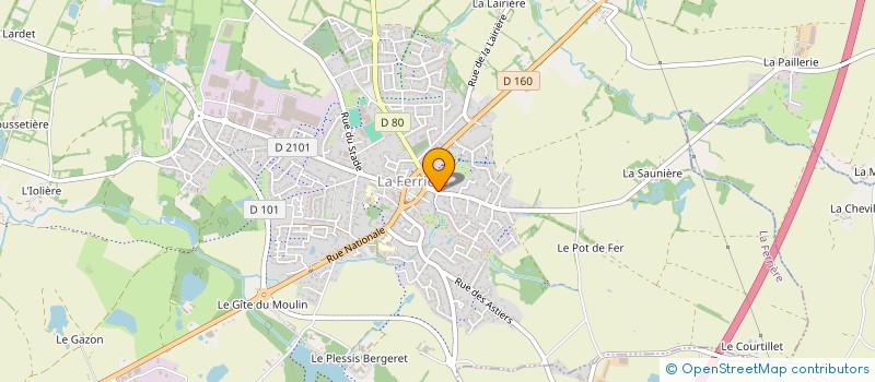 localisation de l'entreprise MADAME JEANNE ORDOMMEAU  LA FERRIERE