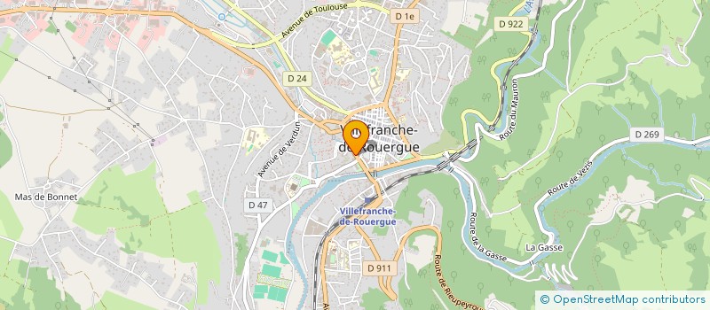 localisation de l'entreprise MADAME JEANNE PAILLER à VILLEFRANCHE-DE-ROUERGUE