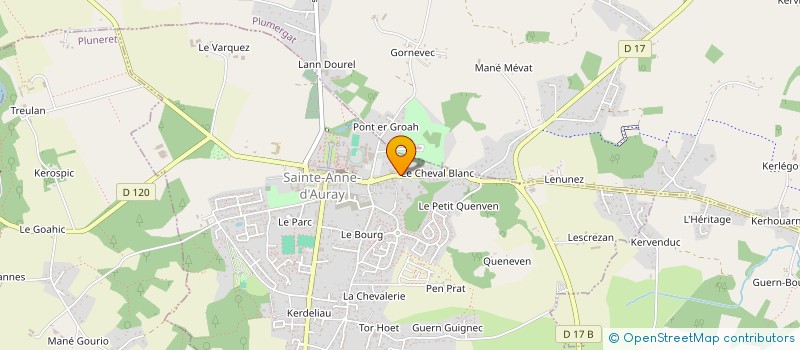 localisation de l'entreprise MADAME JEANNE PALAMOUR  SAINTE-ANNE-D AURAY