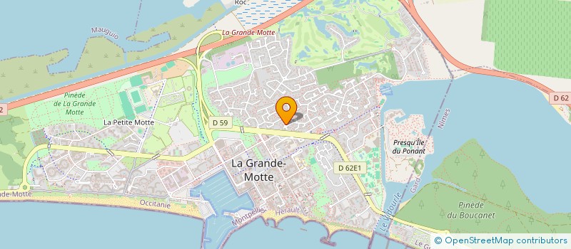 localisation de l'entreprise MADAME JEANNE PAUT à LA GRANDE-MOTTE