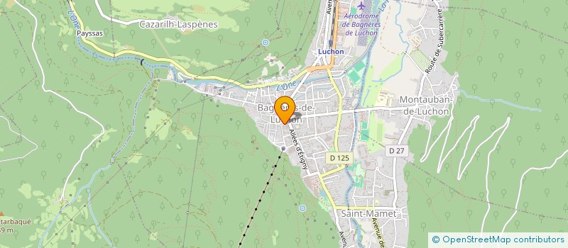 localisation de l'entreprise MADAME JEANNE PENE  BAGNERES-DE-LUCHON