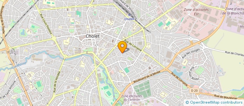 localisation de l'entreprise MADAME JEANNE PENEAU à CHOLET
