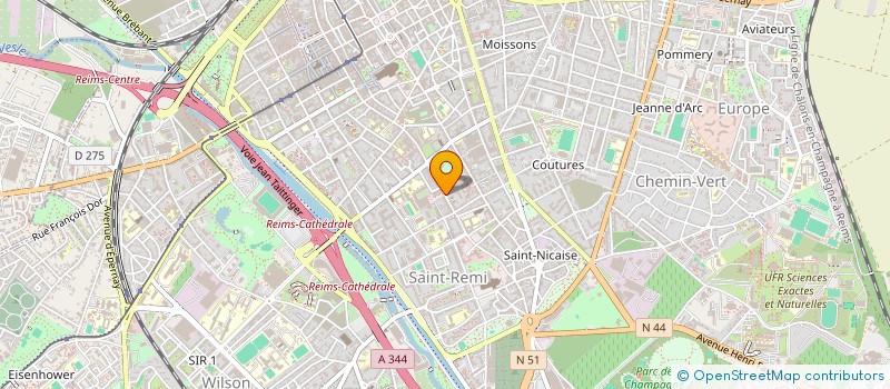 localisation de l'entreprise MADAME JEANNE PERESSE  REIMS