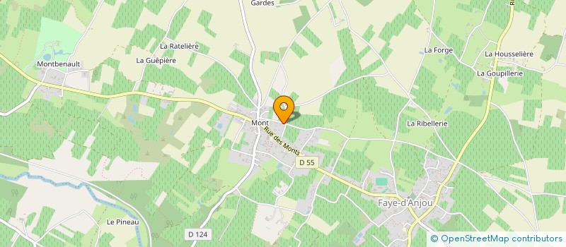 localisation de l'entreprise MADAME JEANNE PERRAULT  BELLEVIGNE-EN-LAYON