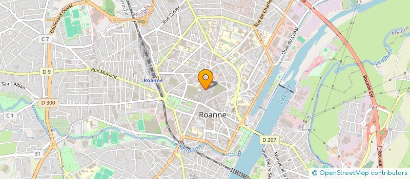 localisation de l'entreprise MADAME JEANNE PERRIER  ROANNE