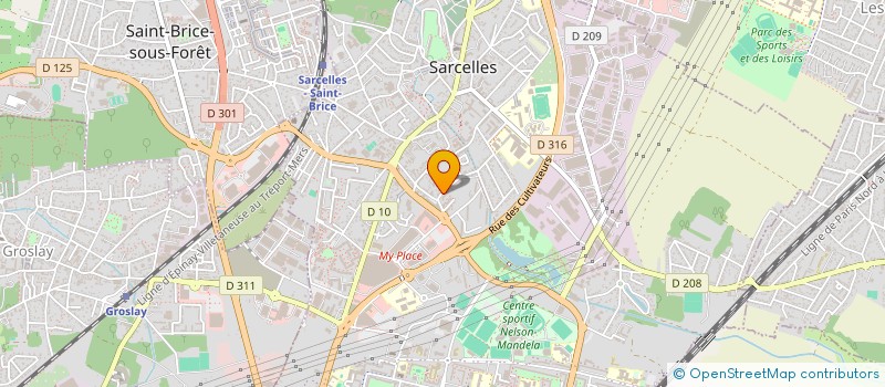 localisation de l'entreprise MADAME JEANNE PERRIN à SARCELLES