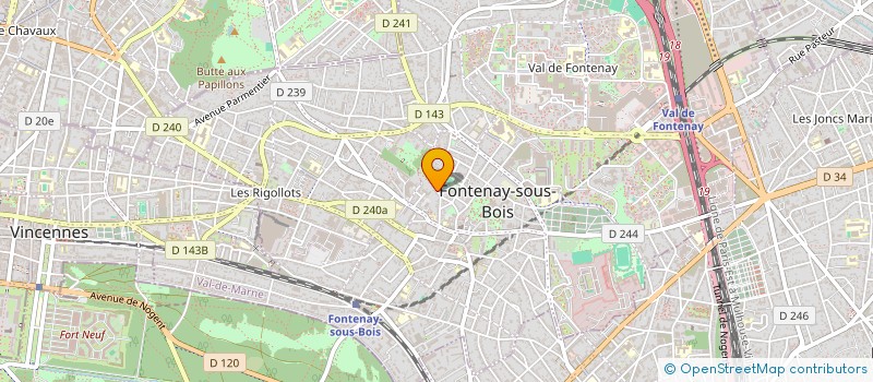 localisation de l'entreprise MADAME JEANNE PERROT à FONTENAY-SOUS-BOIS