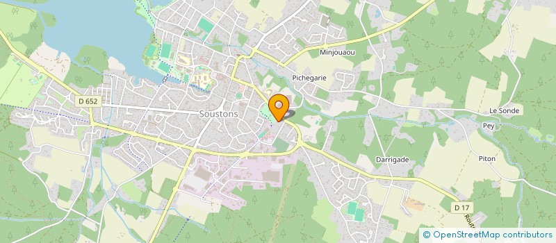 localisation de l'entreprise MADAME JEANNE PETUELLI  SOUSTONS