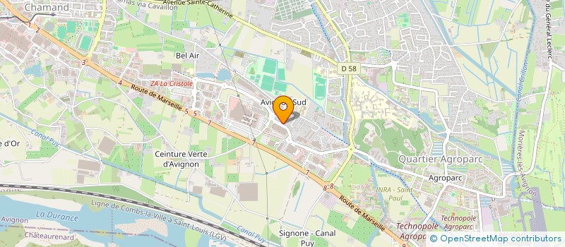 localisation de l'entreprise MADAME JEANNE PEYRE MELSION  AVIGNON