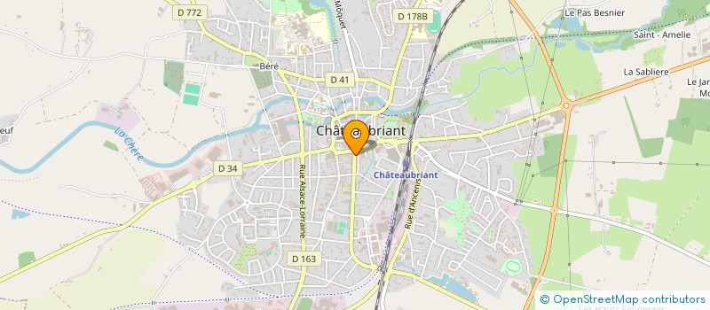 localisation de l'entreprise MADAME JEANNE PICHAVANT  CHATEAUBRIANT