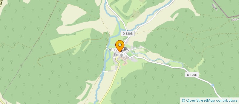 localisation de l'entreprise MADAME JEANNE PIERET  CUSSEY-LES-FORGES