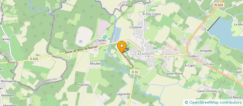 localisation de l'entreprise MADAME JEANNE-PIERRETTE DUCAMIN  CAZAUBON