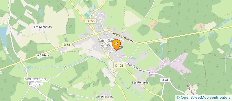 localisation de l'entreprise MADAME JEANNE PINAULT  SAINT-SAUVEUR-EN-PUISAYE