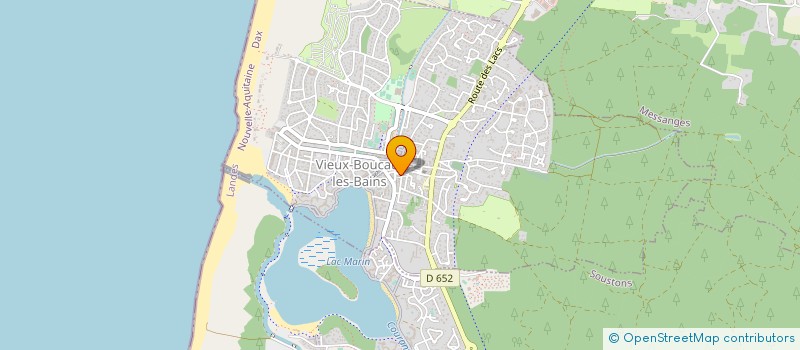 localisation de l'entreprise MADAME JEANNE PINSOLLE  VIEUX-BOUCAU-LES-BAINS