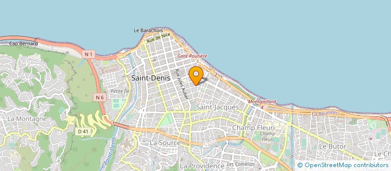 localisation de l'entreprise MADAME JEANNE PISANA à SAINT-DENIS