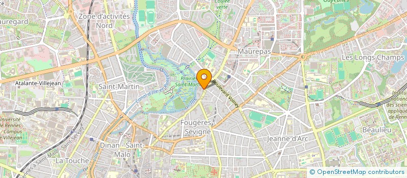 localisation de l'entreprise MADAME JEANNE PLASSART  RENNES