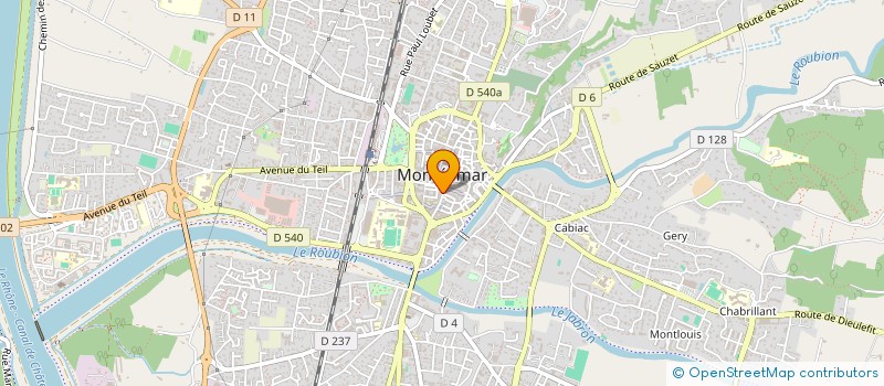 localisation de l'entreprise MADAME JEANNE PLATANIA  MONTELIMAR