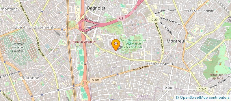 localisation de l'entreprise MADAME JEANNE POCIECKA  BAGNOLET