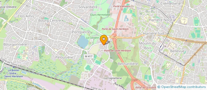 localisation de l'entreprise MADAME JEANNE PORTELENELLE  SAINT-HERBLAIN