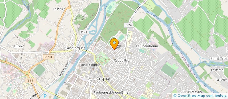 localisation de l'entreprise MADAME JEANNE POUGEAS à COGNAC