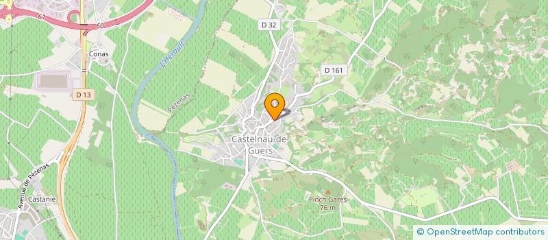 localisation de l'entreprise MADAME JEANNE POURTAL  CASTELNAU-DE-GUERS