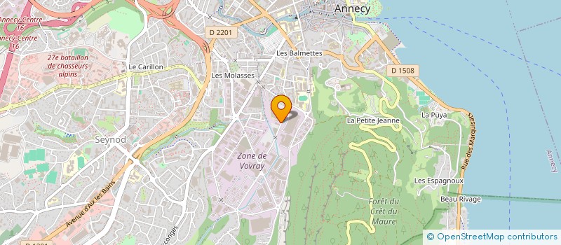 localisation de l'entreprise MADAME JEANNE POUX  ANNECY