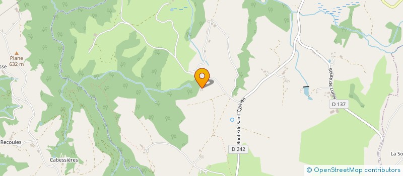 localisation de l'entreprise MADAME JEANNE PRADELS  SENERGUES