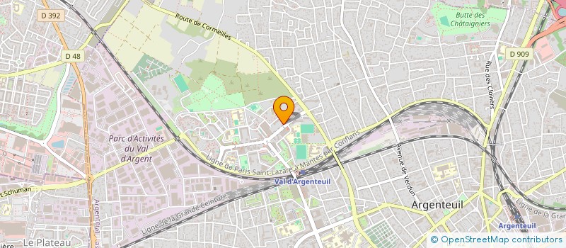 localisation de l'entreprise MADAME JEANNE QUEAU à ARGENTEUIL