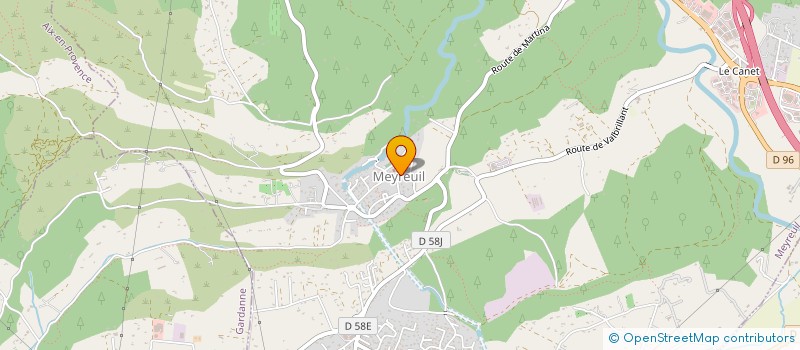 localisation de l'entreprise MADAME JEANNE QUERE  MEYREUIL