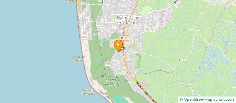 localisation de l'entreprise MADAME JEANNE RANELY VERGE-DEPRE à NOTRE-DAME-DE-MONTS